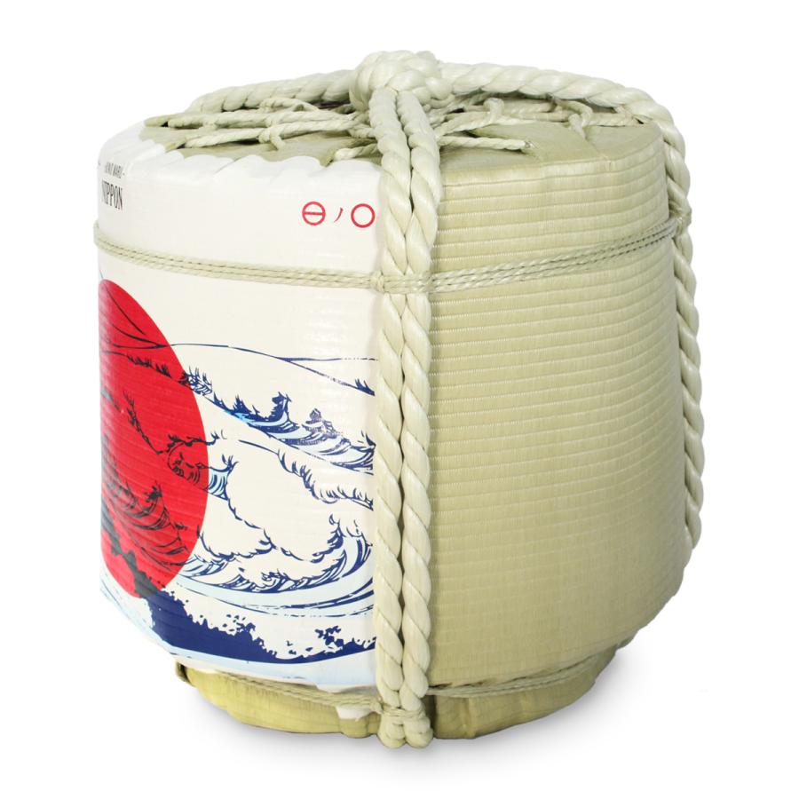 ディスプレイこも樽 通常タイプ 日の丸NIPPON(左富士) 小18L(芯材：発泡スチロール)の画像