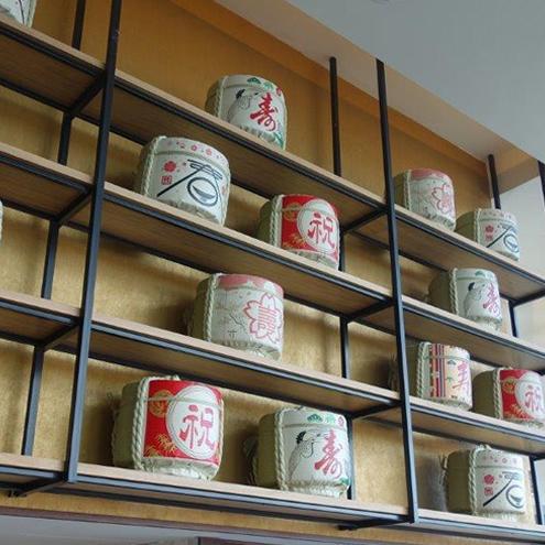 ディスプレイこも樽 通常タイプ 寿(鶴亀) 小18L(芯材：発泡スチロール)の画像