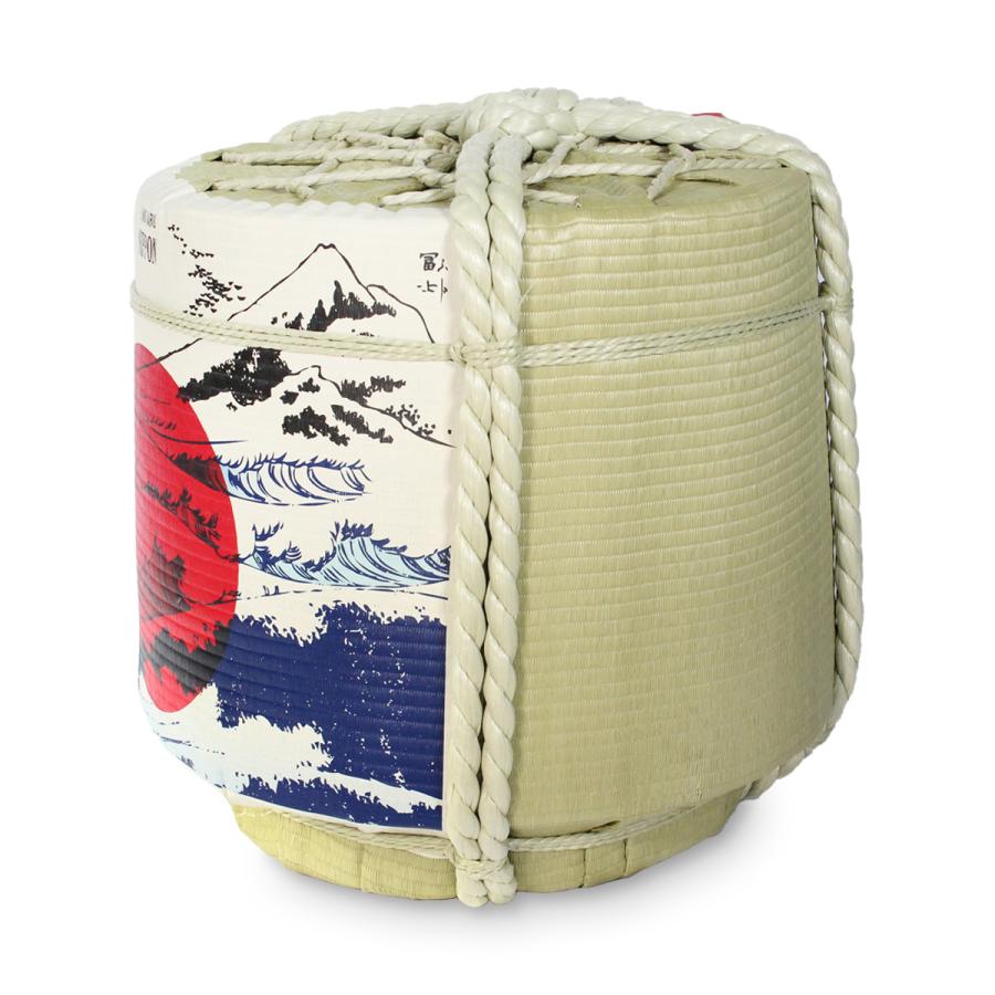 ディスプレイこも樽 通常タイプ 日の丸NIPPON(右富士) 小18L(芯材：発泡スチロール)の画像