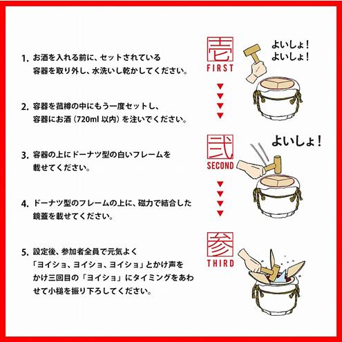 ミニ鏡開き樽酒セット 〜ご縁〜 白兎_8