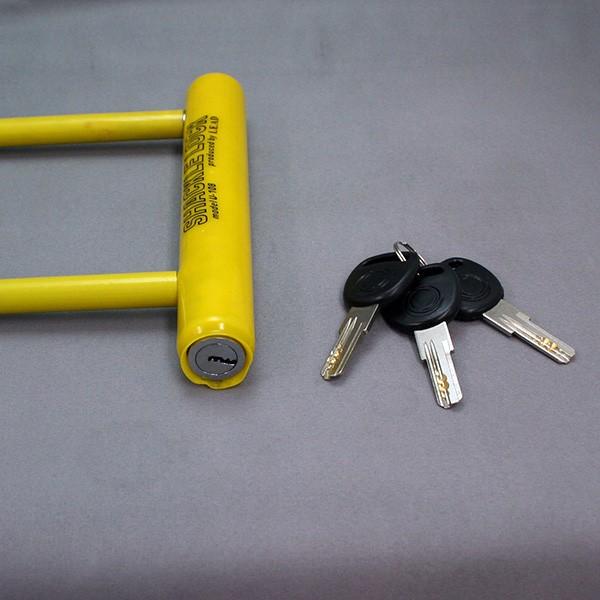 原付バイク用鍵シャックルロック/U字ロック・Uロック イエロー U-108YE リード工業|media-car-accessory|03