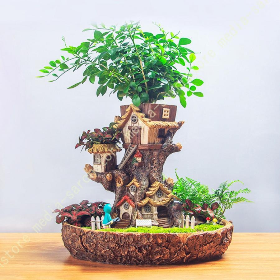 ガーデンオーナメント 家 置物 庭 オブジェ かわいい 園芸