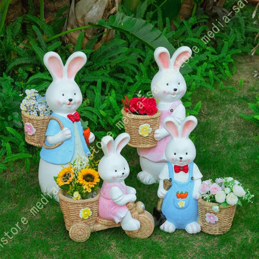 兎オブジェ置物】うさぎ雑貨インテリア ガーデン置き物ガーデニング グッズかわいい 置物 うさぎ おしゃれ ガーデニング雑貨 ガーデンオブジェ 動物