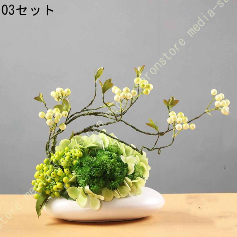 造花 テーブル センター 置物 和モダン 茶室 禅 新中式 インテリア おしゃれ 卓上飾り 茶室 創意置物 人工観葉植物 ギフト 開店祝い 新築祝い 落ち着いた色彩_12