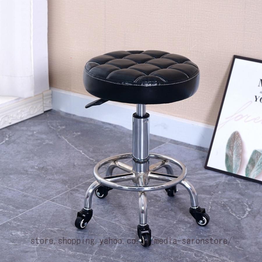 スツール アンティーク調 キャスター付き 丸椅子 キャスター付き椅子