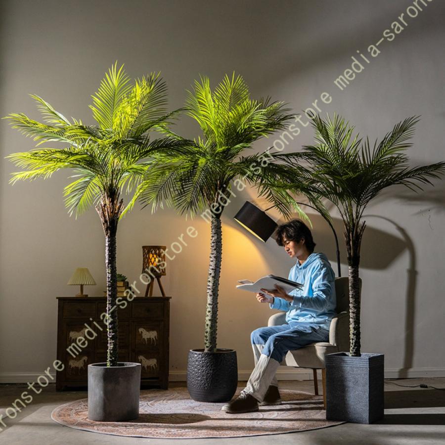 フェイクグリーン ヤシの木 150cm 大型 観葉植物 フェイク 造花 鉢付き