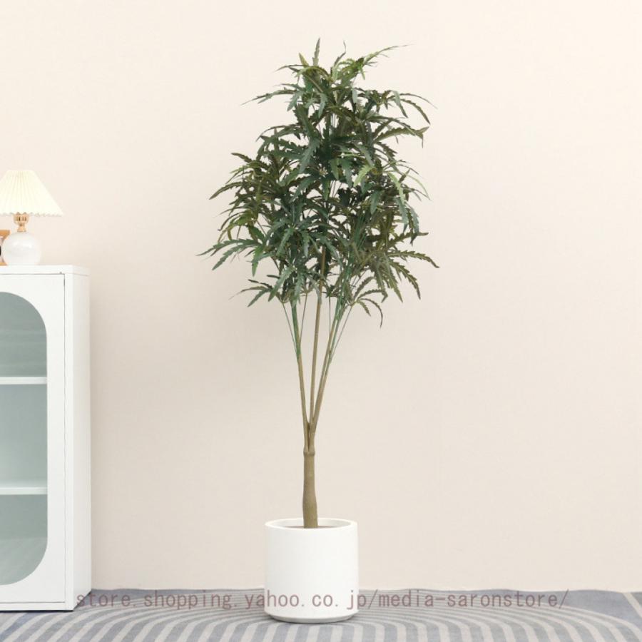 シェフレラ 和風 インテリア 鉢植え 水やり不要 お手入れ簡単 大型 人工観葉植物 お正月 年末年始 お引越し 開店祝い 新築祝い 消臭 抗菌 シンプル_3