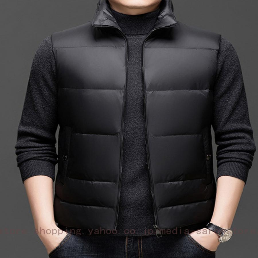 ダウンベスト ダウン90% アウター メンズ 大きいサイズ 防寒