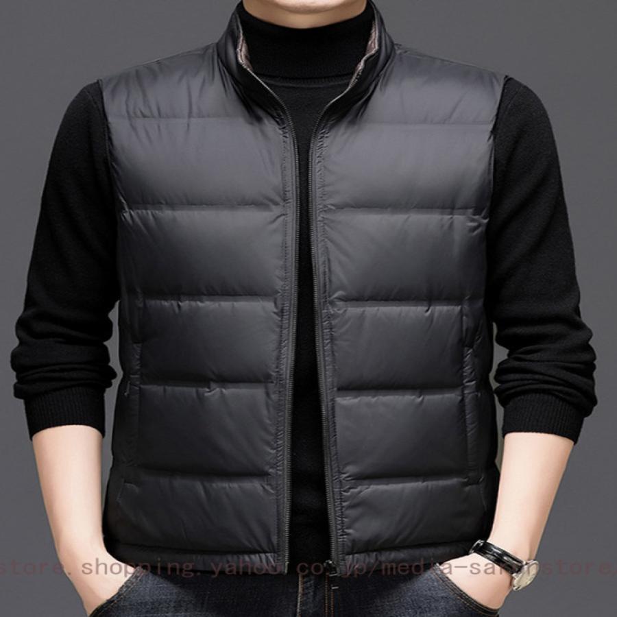 ダウンベスト ダウン90% アウター メンズ 大きいサイズ 防寒