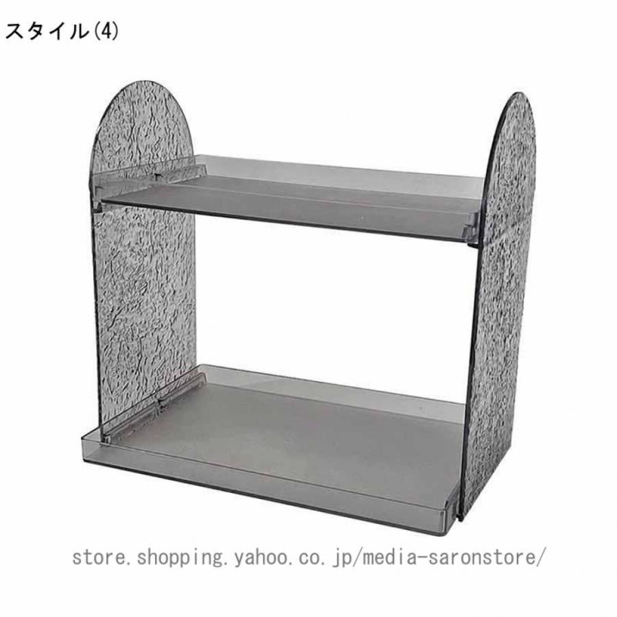ディスプレイスタンド ステージ 階段ラック 仕切棚 商品 透明アクリル 
