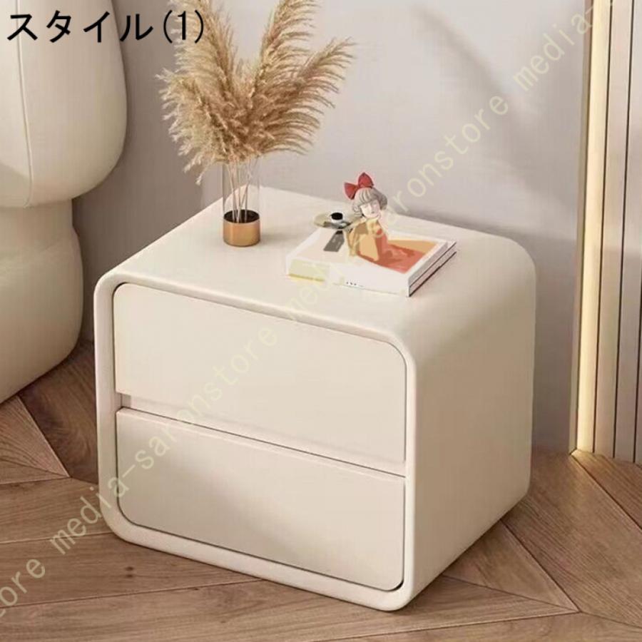 ナイトテーブル 引き出し 木製 サイドテーブル 小型チェスト ベッド周り収納 小物置台 オフィス ベッドルーム リビングルーム 寝室収納_6
