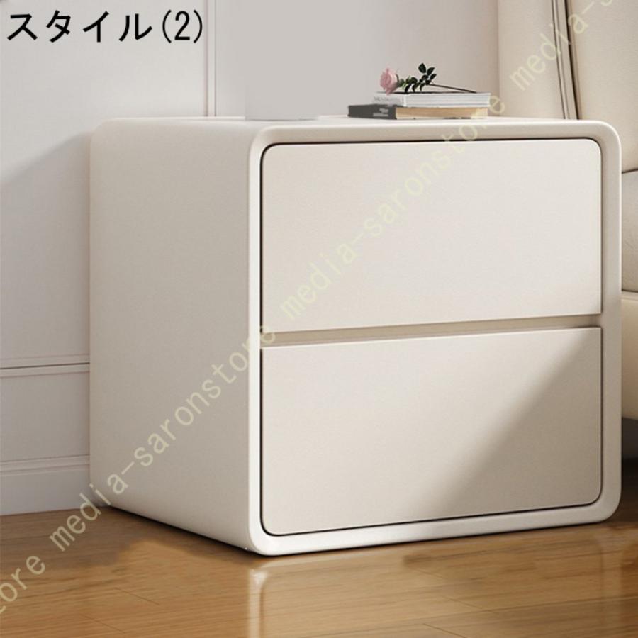 ナイトテーブル 引き出し 木製 サイドテーブル 小型チェスト ベッド周り収納 小物置台 オフィス ベッドルーム リビングルーム 寝室収納_7
