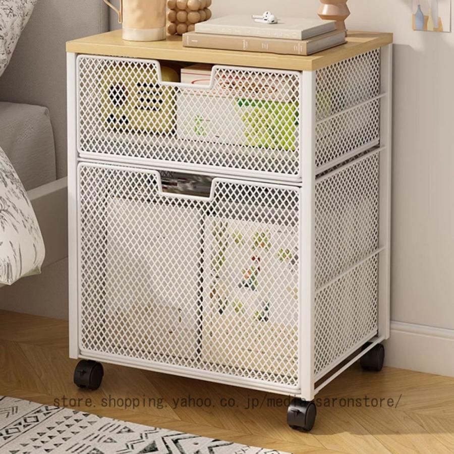 ワゴン キッチンワゴン キャスター付き 天板付き スリム 引き出し 炊飯