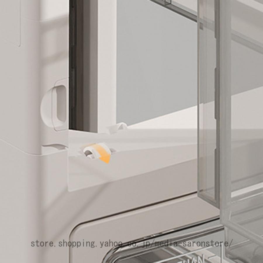 収納チェスト 隙間 キャビネット シンプル キャスター付き 狭小スペース用 キッチン プラスチック製 トイレ用 引き出し式 家具 部屋 寝室用 家庭用_11