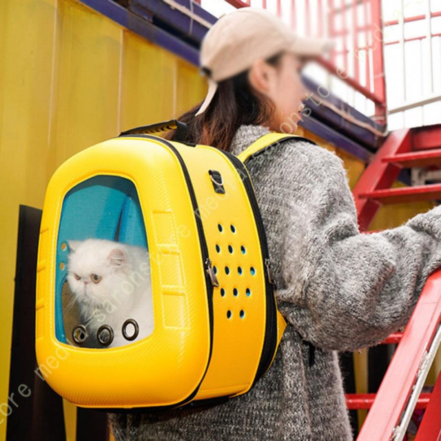 ペット バッグ 折畳み式 ペット用キャリーバッグ 宇宙船カプセル型 ショルダーバッグ お出かけ ポータブル 通気 ネコ ニャンコ 犬用品 猫箱 ペットキャリー_15