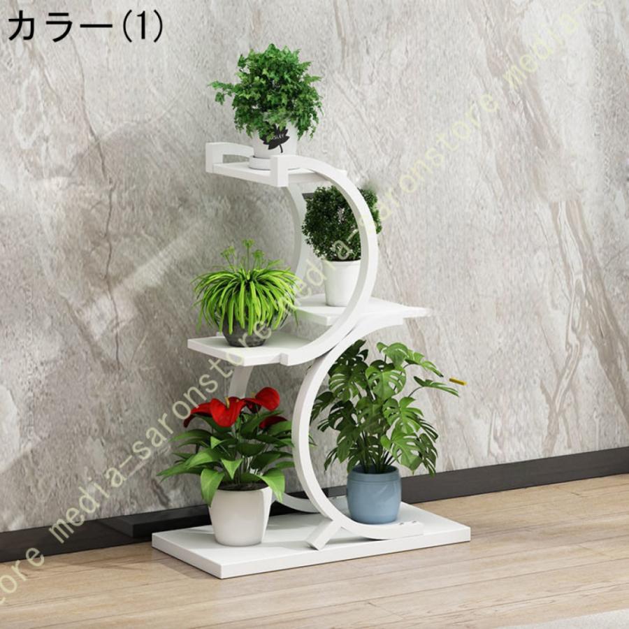 フラワースタンド ガーデンラック 植物スタンド 室内 観葉植物スタンド 4段金属花台 おしゃれ 花台 立体感 盆栽棚 植物棚 フラワーラック 置物ラック_11