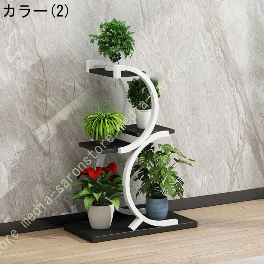 フラワースタンド ガーデンラック 植物スタンド 室内 観葉植物スタンド 4段金属花台 おしゃれ 花台 立体感 盆栽棚 植物棚 フラワーラック 置物ラック_12