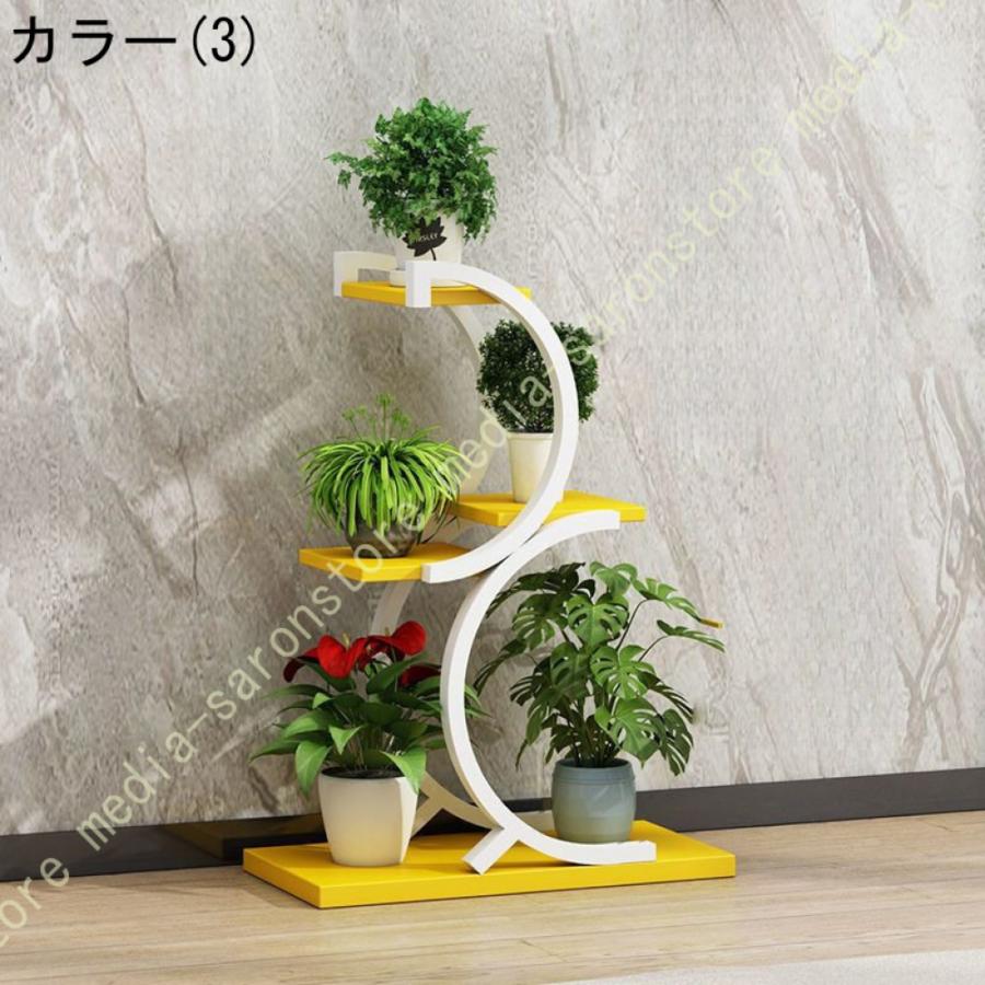 フラワースタンド ガーデンラック 植物スタンド 室内 観葉植物スタンド 4段金属花台 おしゃれ 花台 立体感 盆栽棚 植物棚 フラワーラック 置物ラック_13
