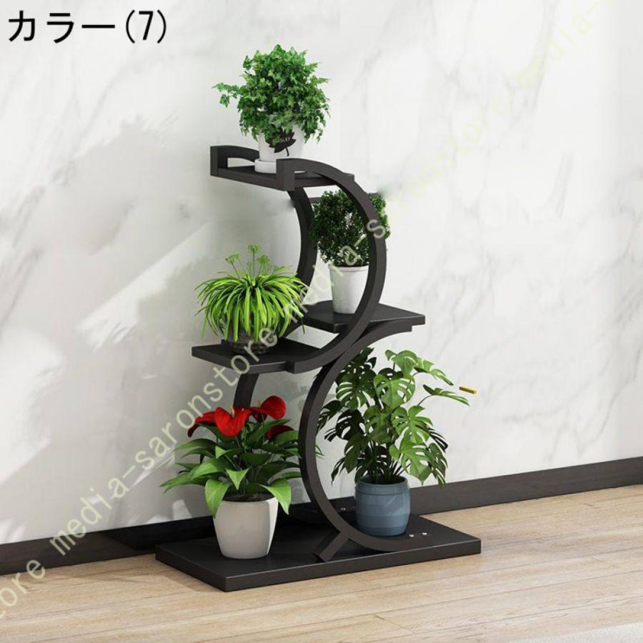 フラワースタンド ガーデンラック 植物スタンド 室内 観葉植物スタンド 4段金属花台 おしゃれ 花台 立体感 盆栽棚 植物棚 フラワーラック 置物ラック_17