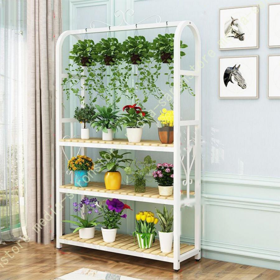 フラワースタンド 3段 収納ラック 棚 園芸 花台 鉢植え 植物棚