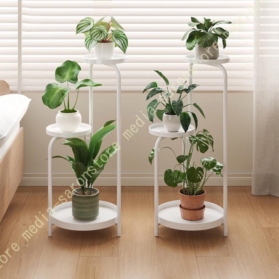 プランタースタンド 観葉植物 3段 園芸ラック 花棚 立体感フラワーラック 室内外兼用 アイアン 組み立てが簡単 盆栽棚 植物棚プランタースタンド 花台_9