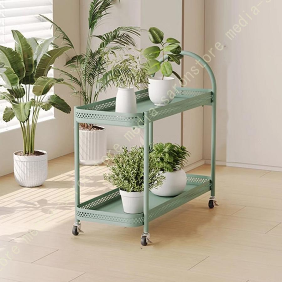 園芸ラック 植物棚 フラワーラック 植木鉢 多肉植物 キャスター付き