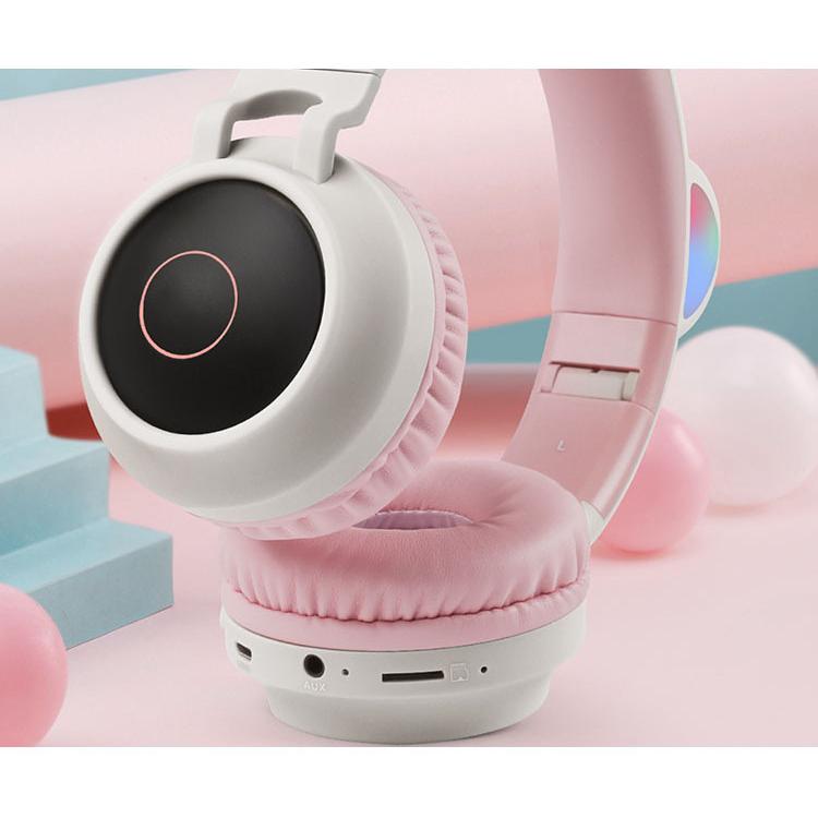 ヘッドホン ヘッドフォン 猫耳 ワイヤレス ヘッドホン ゲーミング ヘッドセット 可愛い Pc スマホ 高音質 無線 Led ライト 送料無料 Erji013 メディアショッパーズサロン 通販 Yahoo ショッピング
