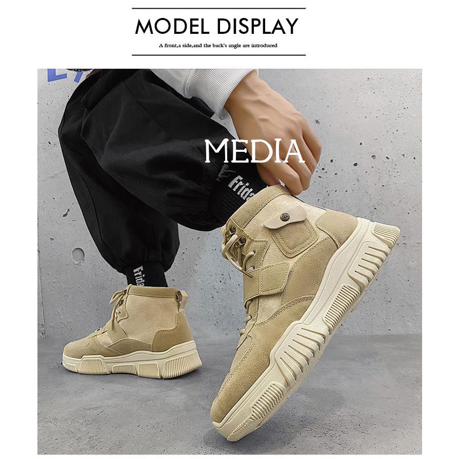 マーチンブーツ メンズ シューズ 靴 メンズファッション ショートブーツ ハイカット ブーツ 紳士靴 復古 厚底 カジュアルシューズ 秋冬 新作 送料無料 無地 Mk323 メディアショッパーズサロン 通販 Yahoo ショッピング