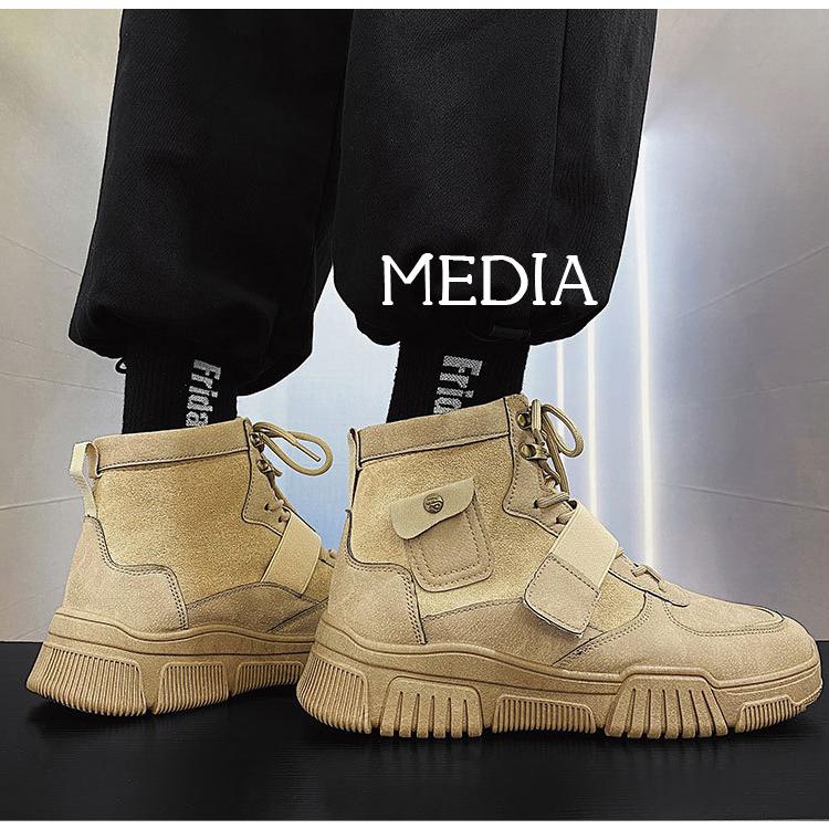 マーチンブーツ メンズ シューズ 靴 メンズファッション ショートブーツ ハイカット ブーツ 紳士靴 復古 厚底 カジュアルシューズ 秋冬 新作 送料無料 無地 Mk323 メディアショッパーズサロン 通販 Yahoo ショッピング