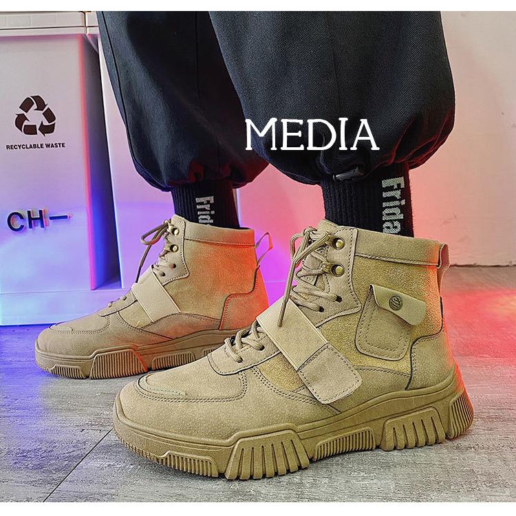 マーチンブーツ メンズ シューズ 靴 メンズファッション ショートブーツ ハイカット ブーツ 紳士靴 復古 厚底 カジュアルシューズ 秋冬 新作 送料無料 無地 Mk323 メディアショッパーズサロン 通販 Yahoo ショッピング