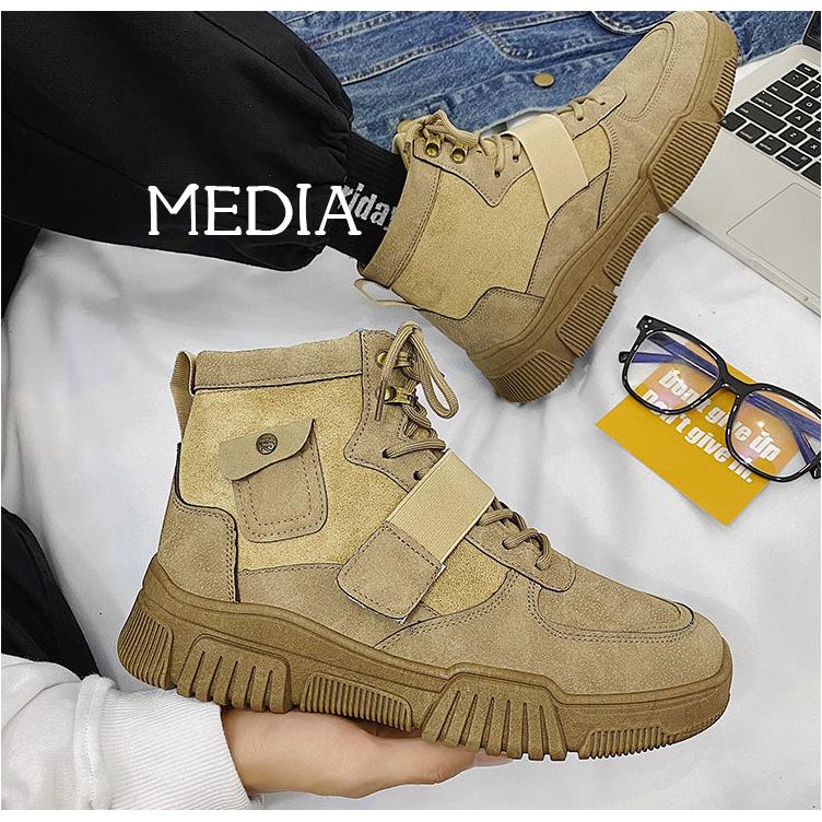 マーチンブーツ メンズ シューズ 靴 メンズファッション ショートブーツ ハイカット ブーツ 紳士靴 復古 厚底 カジュアルシューズ 秋冬 新作 送料無料 無地 Mk323 メディアショッパーズサロン 通販 Yahoo ショッピング