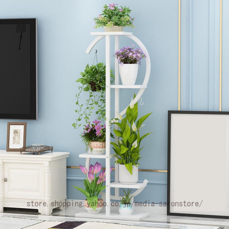 フラワースタンド 屋外アイアン 花台 5段 おしゃれ 鉢置き台 園芸