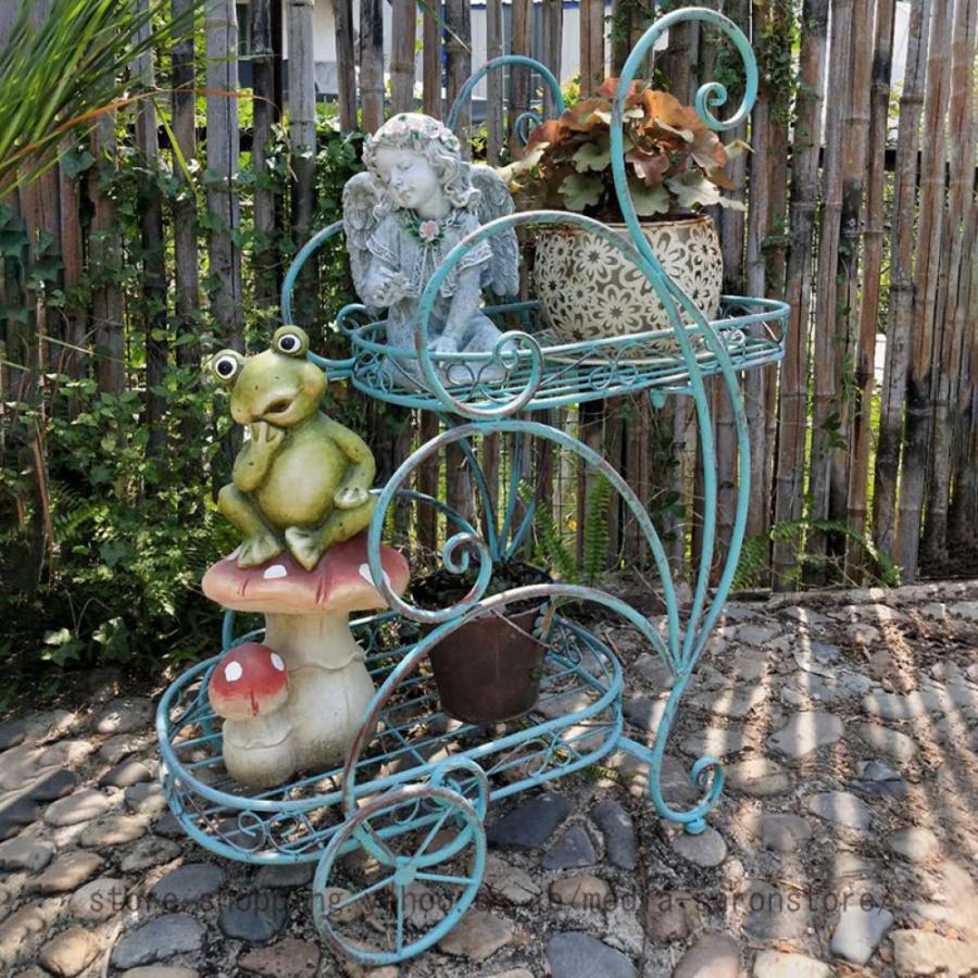 フラワースタンド アイアン 花台 観葉植物 園芸ラック 植木鉢置き 室内
