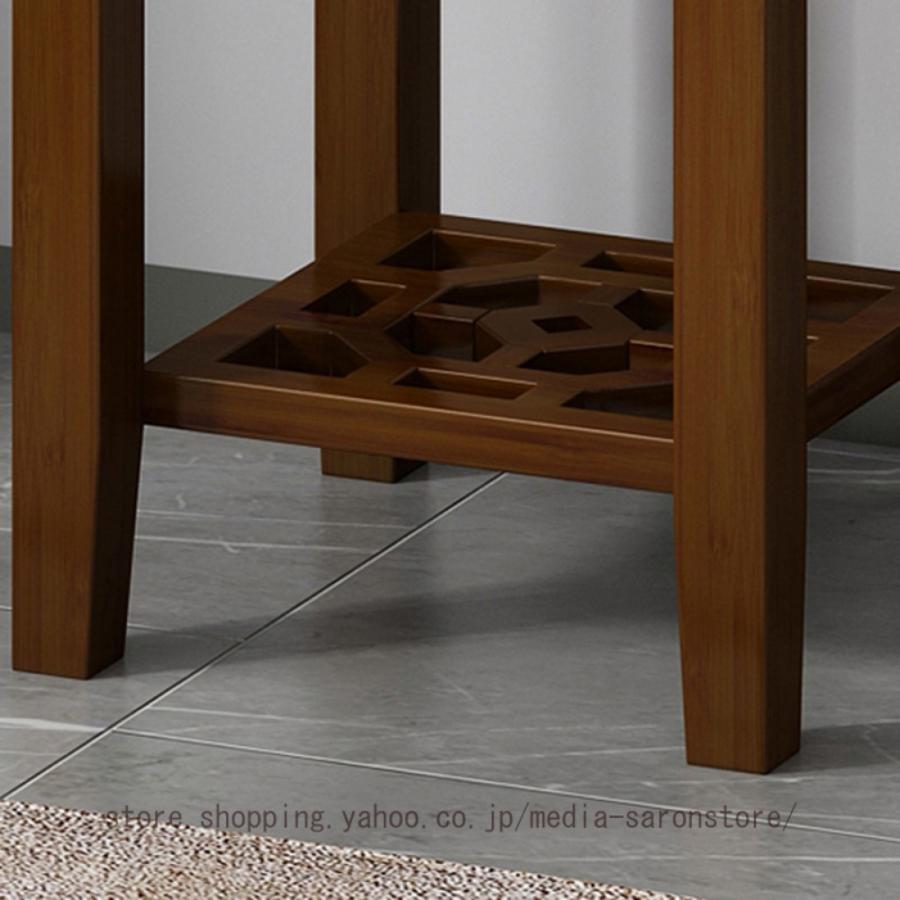 フラワースタンド 木製 アンティーク風 玄関 花台 レトロ