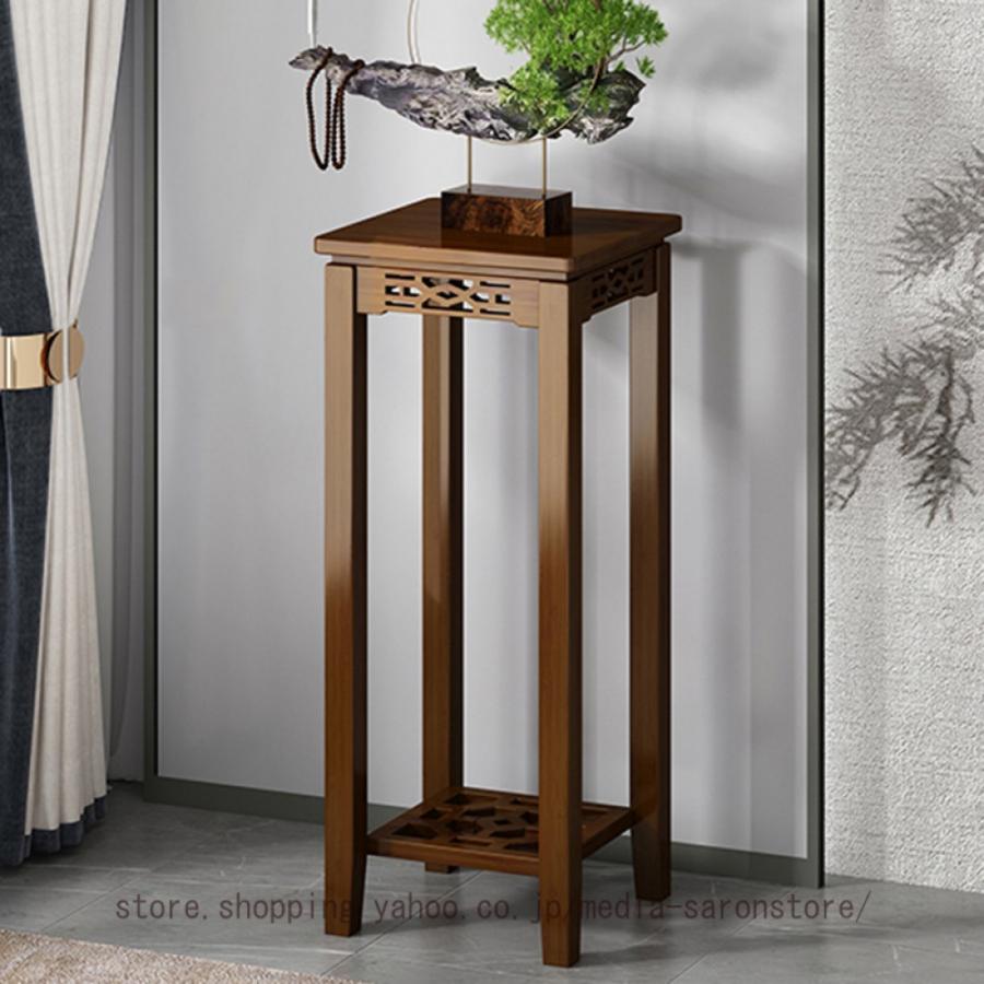 【木製スリムテーブル-B】花台/アンティーク/フラワースタンド/玄関 楽天市場】花台 木製 チーク無垢材 フラワースタンド 玄関