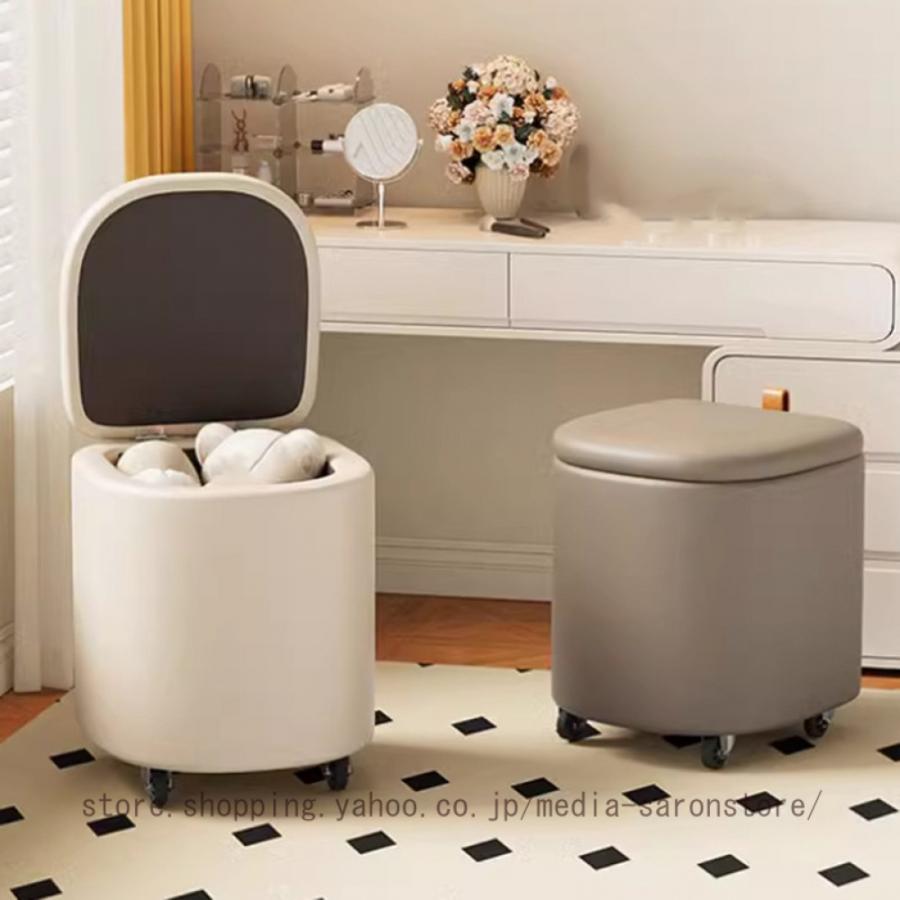 【新品】スツール 北欧 オットマン ドレッサー　椅子 チェア 白 ホワイト ホワイト モダン スツール ドレッサー 椅子 オットマン | 70PARK