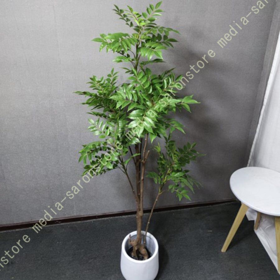 人工樹木 人工観葉植物 リアル 観葉樹 大型 枯れない 本物そっくり インテリア雑貨 フェイクグリーン 人工植物装飾 観葉植物 玄関 庭園 喫茶店 ガーデン飾り_4