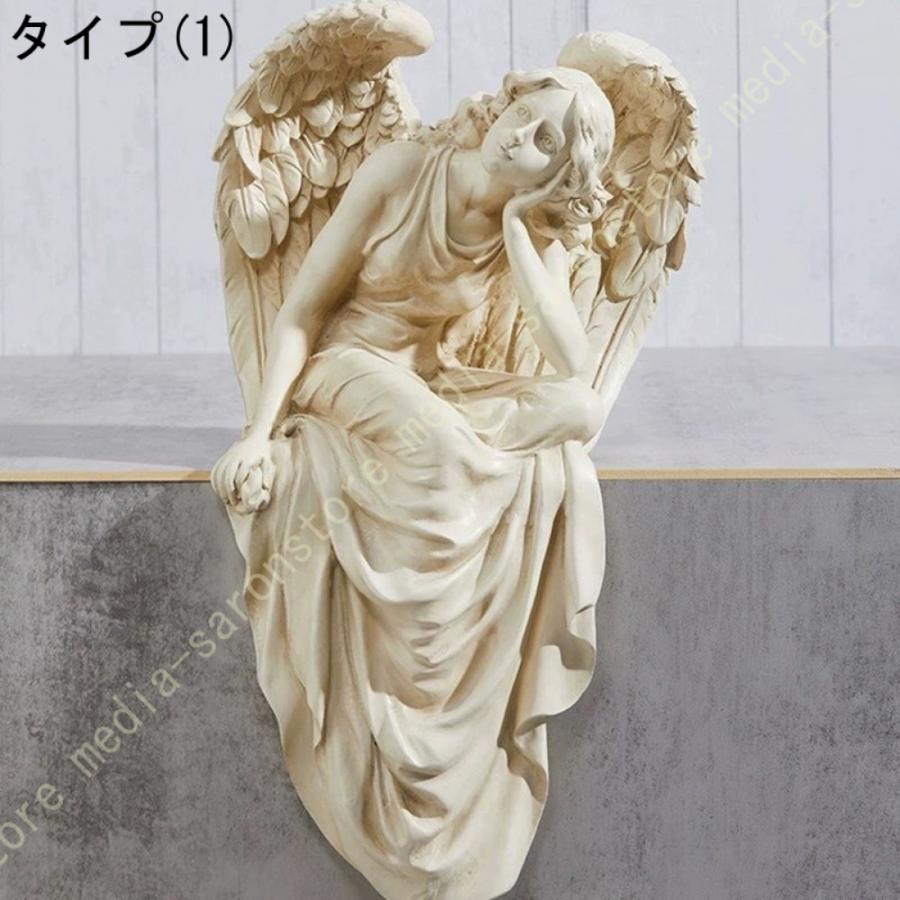 天使の置物 妖精 置物 人形の彫刻 大型 エンジェル ガーデンウィングス