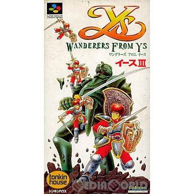 【未使用】イースIII WANDERERS FROM Ys 中古即納』{箱説明書なし}{SFC} イースIII(Ys3) ワンダラース フロム
