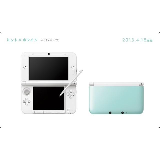 中古即納』{本体}{3DS}ニンテンドー3DS LL ミントXホワイト(SPR-S-MAAA