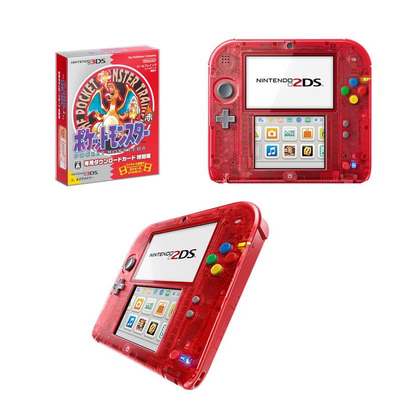 中古即納 本体 3ds ニンテンドー2ds クリアレッド ポケットモンスター 赤 限定パック Ftr S Rbdk メディアワールド 通販 Yahoo ショッピング