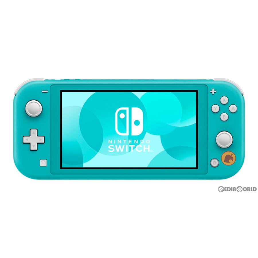 『中古即納』{Switch}(本体)(ソフト無し)Nintendo Switch Lite(ニンテンドースイッチライト) あつまれ どうぶつの森セット 〜まめきち＆つぶきちアロハ柄〜｜media-world｜02