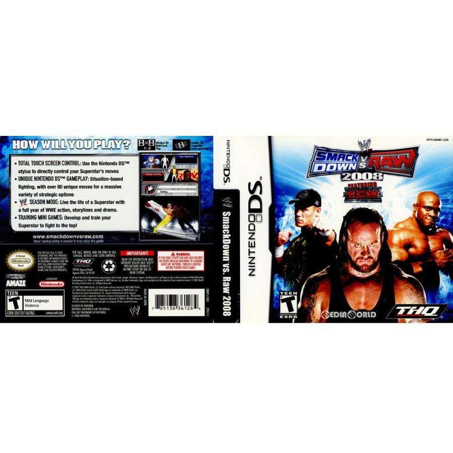 『中古即納』{NDS}WWE SmackDown vs. Raw 2008(北米版)(NTR-AW8E-USA)(20071113)｜media-world