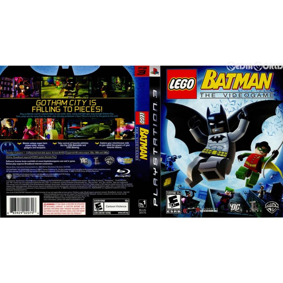 中古即納』{PS3}LEGO Batman THE VIDEO GAME(レゴ バットマン ザ  ビデオゲーム)(北米版)(BLUS-30175)(20080923) :10412838001:メディアワールド - 通販 - Yahoo!ショッピング