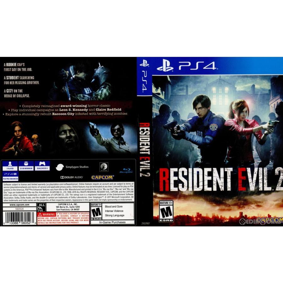 中古即納 Ps4 Resident Evil 2 レジデント イービル2 バイオハザード Re 2 北米版 メディアワールド 通販 Yahoo ショッピング