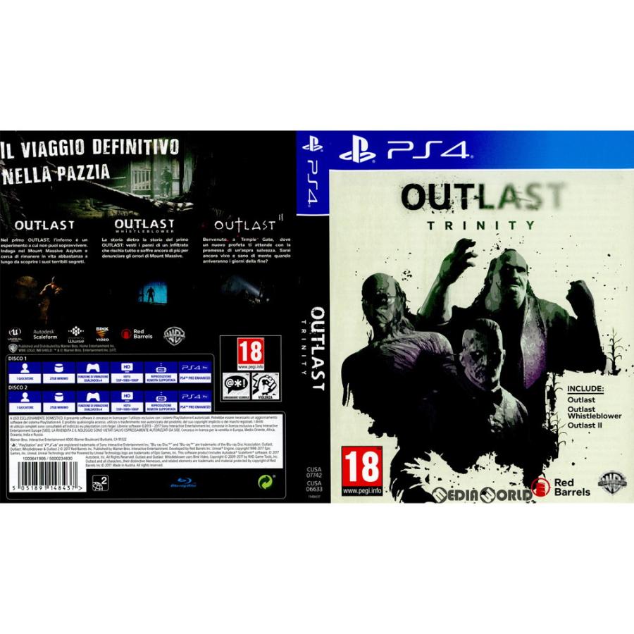 中古即納 Ps4 Outlast Trinity アウトラスト トリニティ Eu版 Cusa Cusa メディアワールド 通販 Yahoo ショッピング