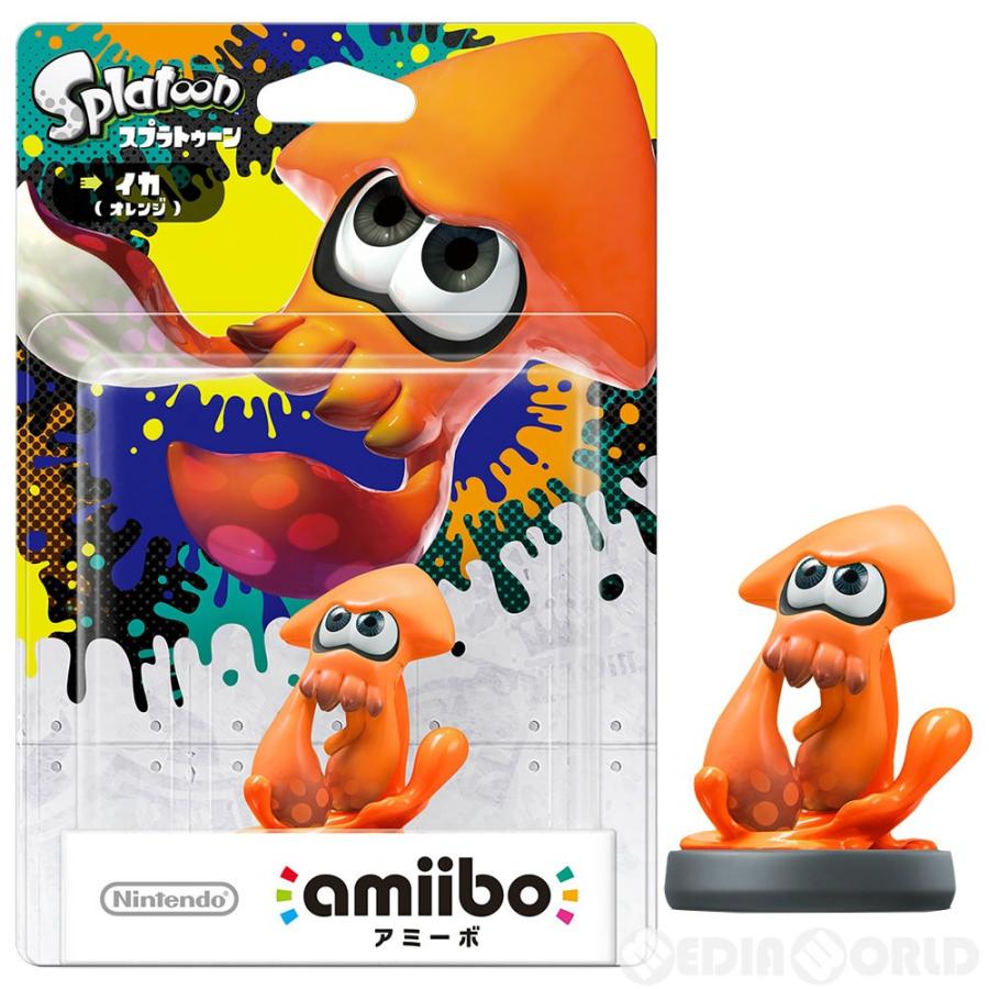 『新品即納』{ACC}{Switch}amiibo(アミーボ) イカ【オレンジ】(スプラトゥーンシリーズ) 任天堂(NVL-C-AEAH)(20160707)｜media-world