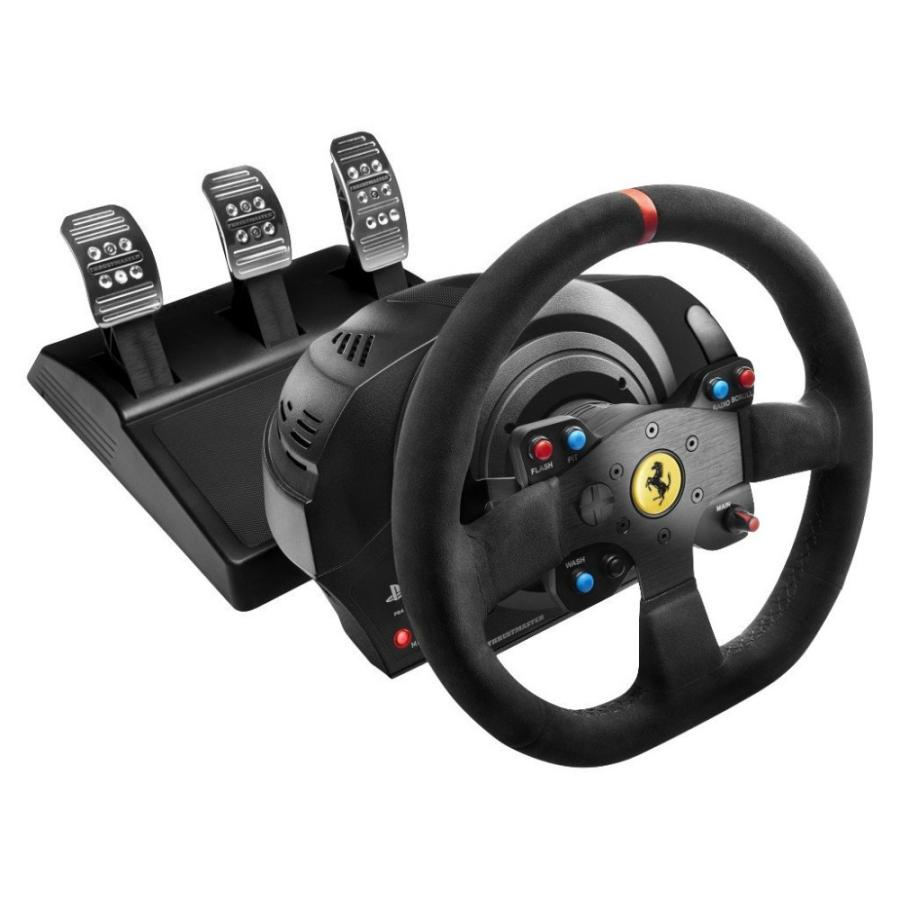 お手頃価格『新品即納』{OPT}T300 Ferrari Integral Racing Wheel Alcantara Edition(フェラーリインテグラルレーシングホイール) for PS4 PS3 MSY(20160630)