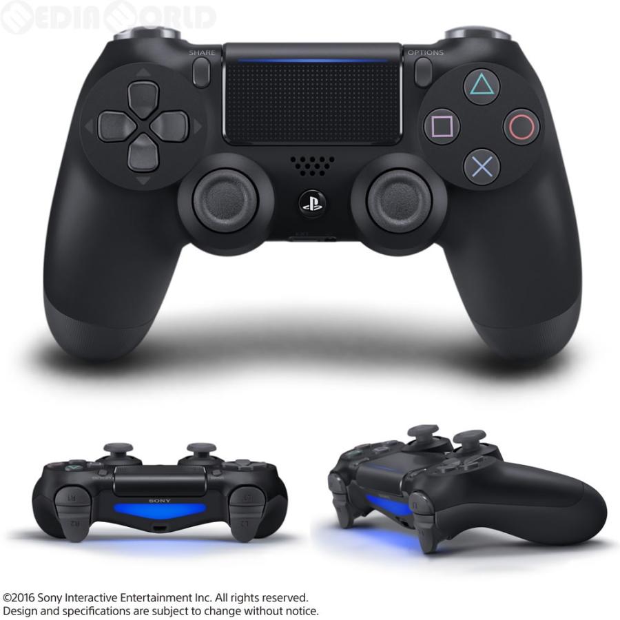 『新品即納』{ACC}{PS4}ワイヤレスコントローラー デュアルショック4(DUALSHOCK4) ジェット・ブラック SIE(CUH