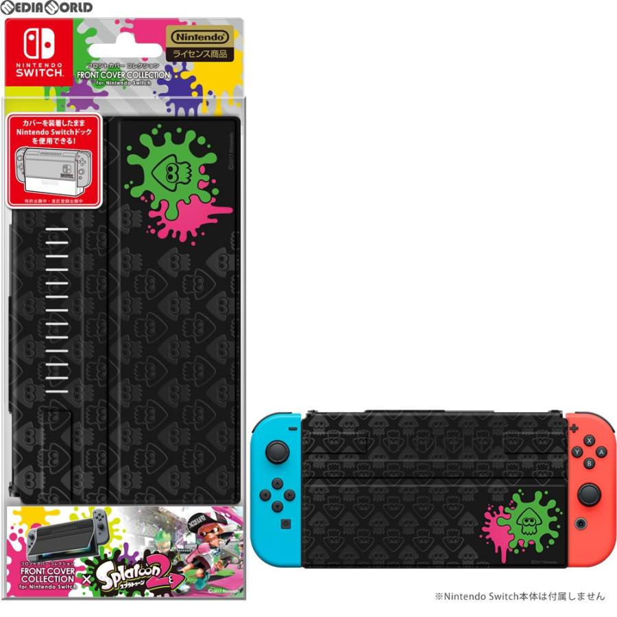 『新品即納』{ACC}{Switch}FRONT COVER COLLECTION for Nintendo Switch Splatoon2 Type-B(スイッチ フロントカバー スプラトゥーン2) キーズファクトリー｜media-world